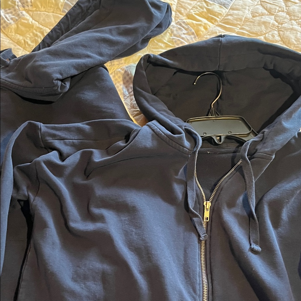Lot of 2 Navy Blue Hoodies